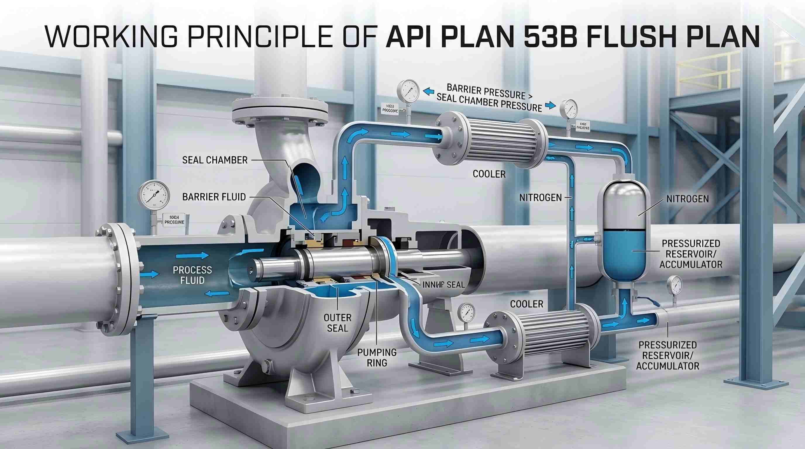 API PLAN 53B ஃப்ளஷ் திட்டத்தின் செயல்பாட்டுக் கொள்கை