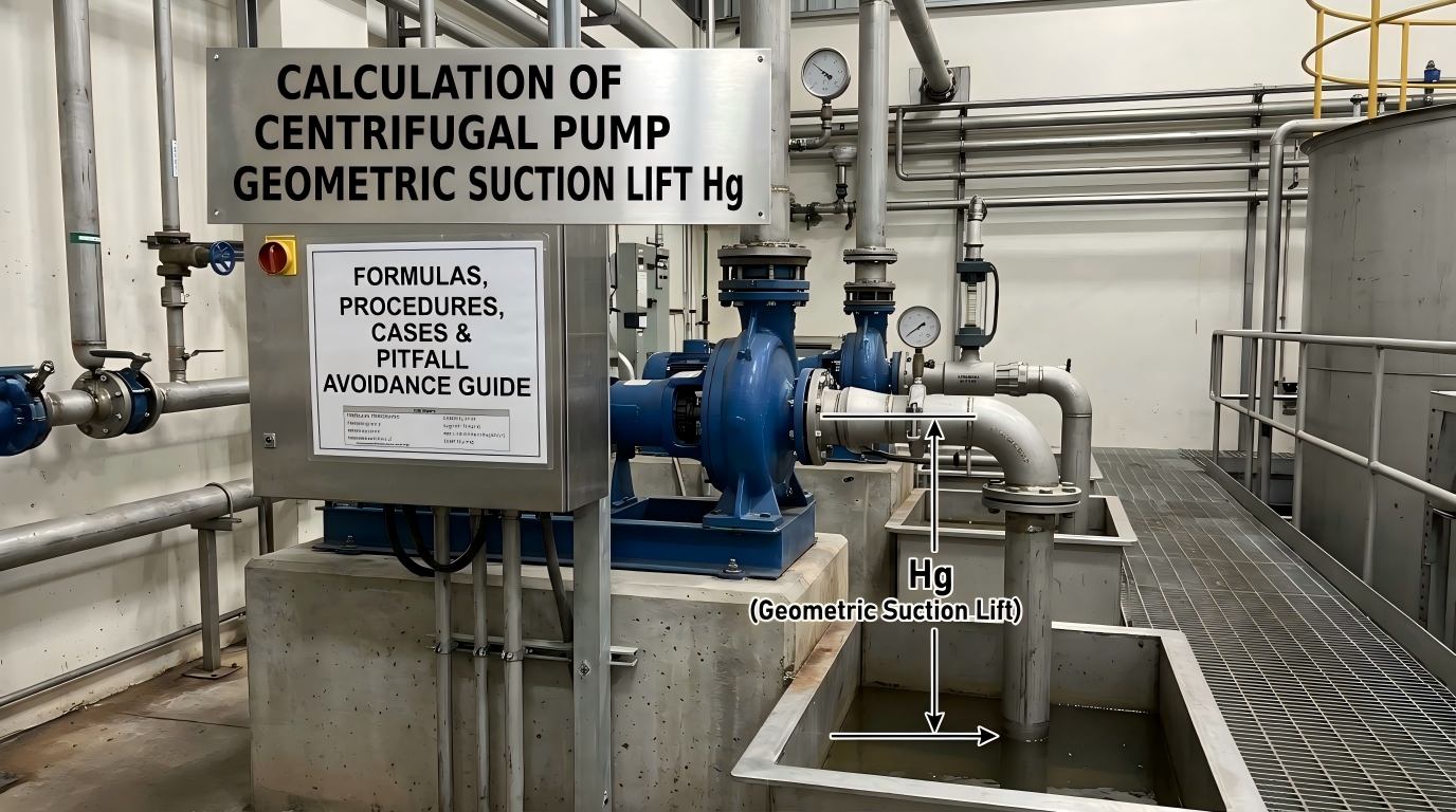 மையவிலக்கு விசையியக்கக் குழாயின் ஜியோமெட்ரிக் சக்ஷன் லிஃப்ட் Hg கணக்கீடு: சூத்திரங்கள், நடைமுறைகள், வழக்குகள் மற்றும் பிட்ஃபால் தவிர்ப்பு வழிகாட்டி