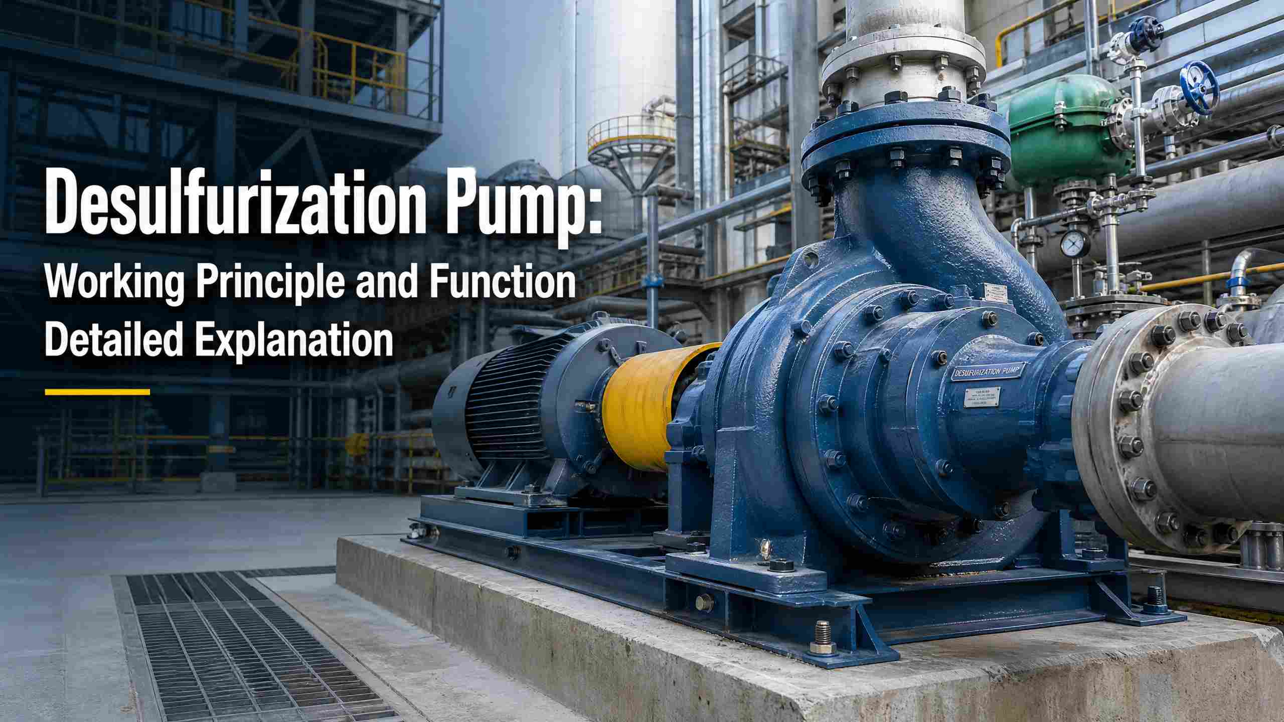 Desulfurization பம்ப்: வேலை கொள்கை மற்றும் செயல்பாடு விரிவான விளக்கம்